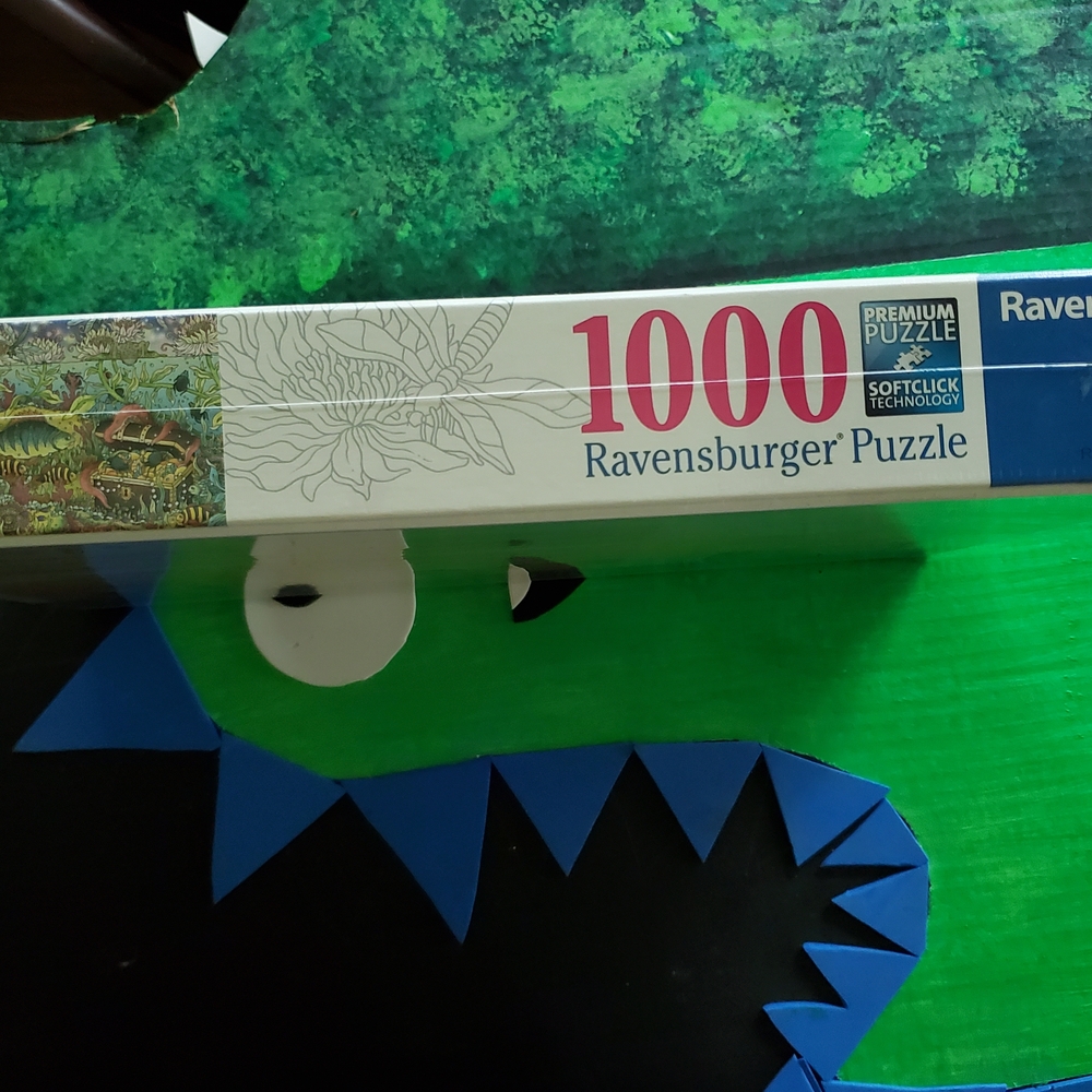 Ravensburger Green and Blue Reptile Puzzle 1000 Pieces